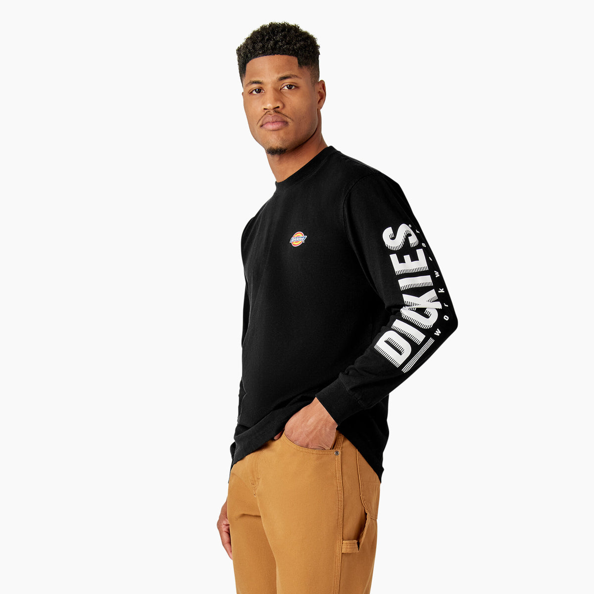 Dickies Men&#39;s Graphic Crewneck Long Sleeve T-Shirt - Work World - Workwear, Work Boots, Safety Gear