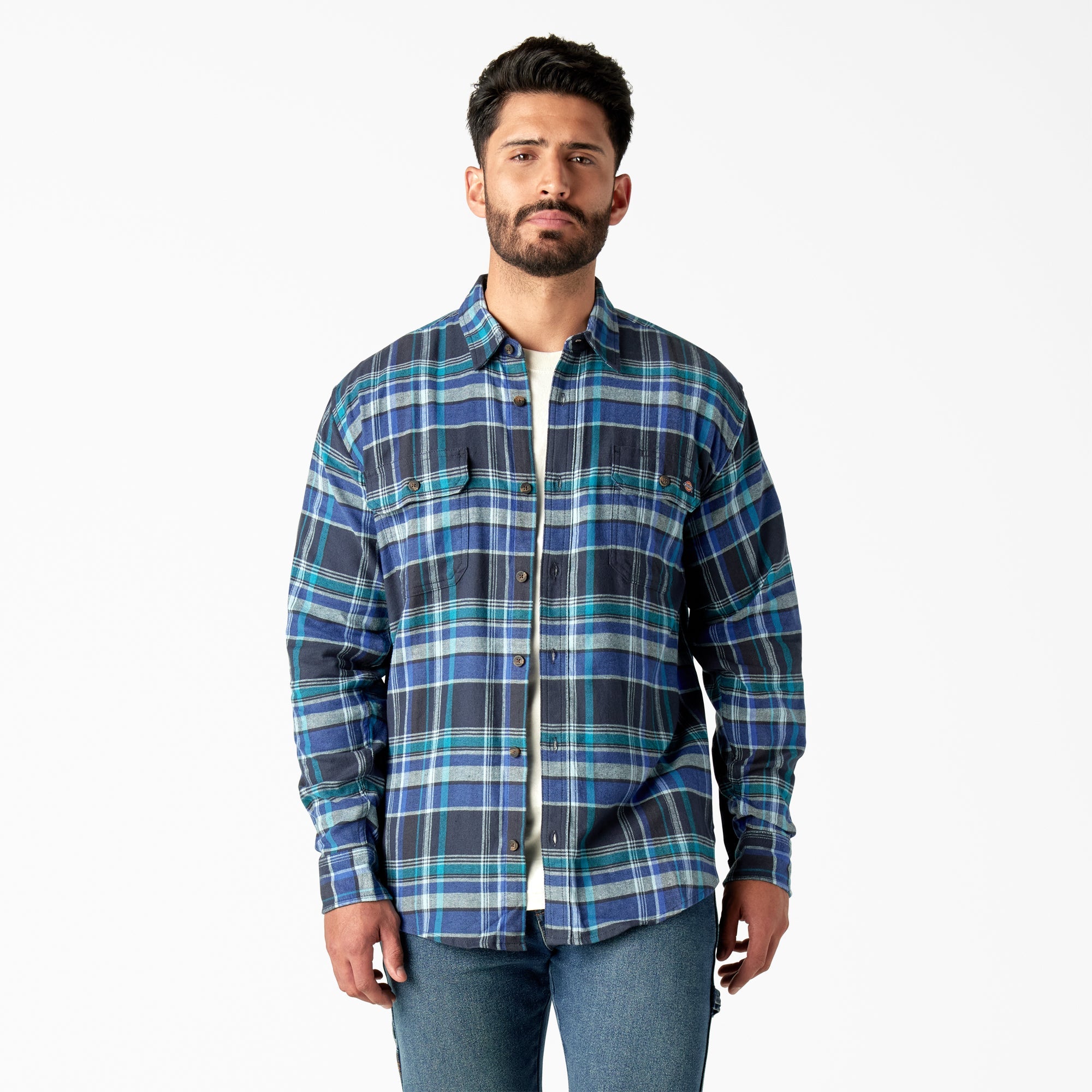 Dickies Men's Flex Long Sleeve Flannel Shirt - Work World