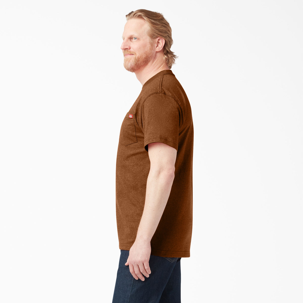 Dickies Men&#39;s Heavyweight Heathered Short Sleeve Pocket T-Shirt - Work World - Workwear, Work Boots, Safety Gear