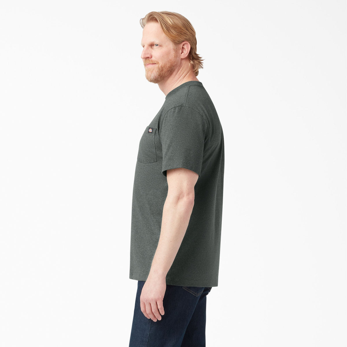 Dickies Men's Heavyweight Heathered Short Sleeve Pocket T-Shirt - Work World - Workwear, Work Boots, Safety Gear