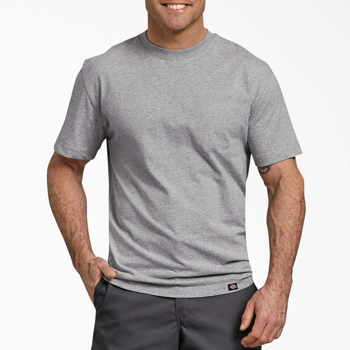 Dickies Men&#39;s Heavyweight Jersey Knit Short Sleeve T-Shirt - Work World - Workwear, Work Boots, Safety Gear