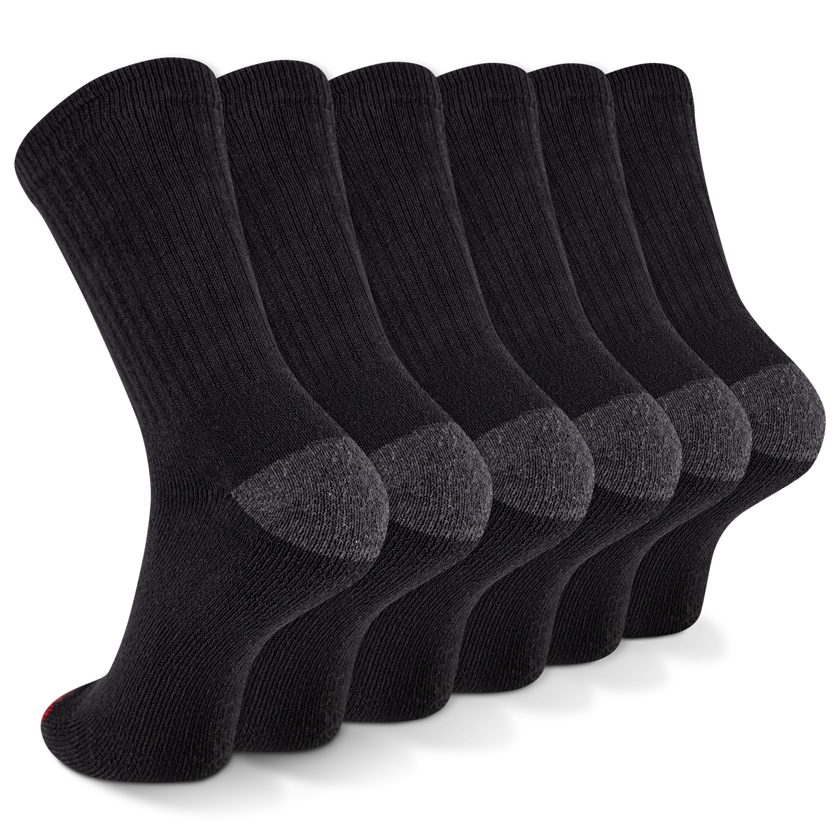 Wolverine Men's Heavy Duty Work Crew Sock (6 Pack) Socks Wolverine
