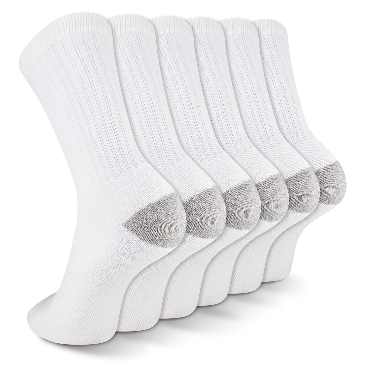 Wolverine Men's Heavy Duty Work Crew Sock (6 Pack) - Work World - Workwear, Work Boots, Safety Gear