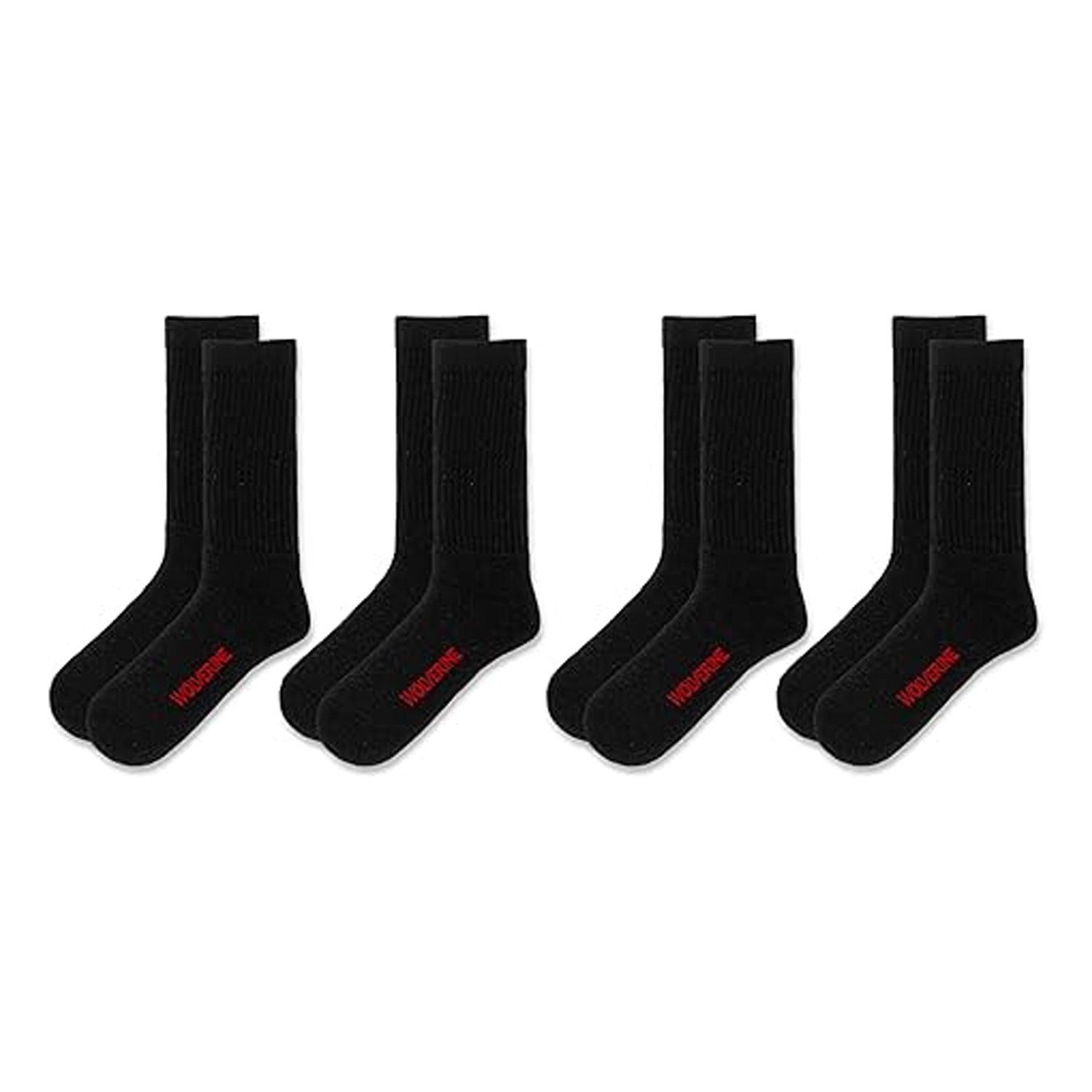 Wolverine Men's Cotton Boot Crew Sock (4-Pack) - Work World