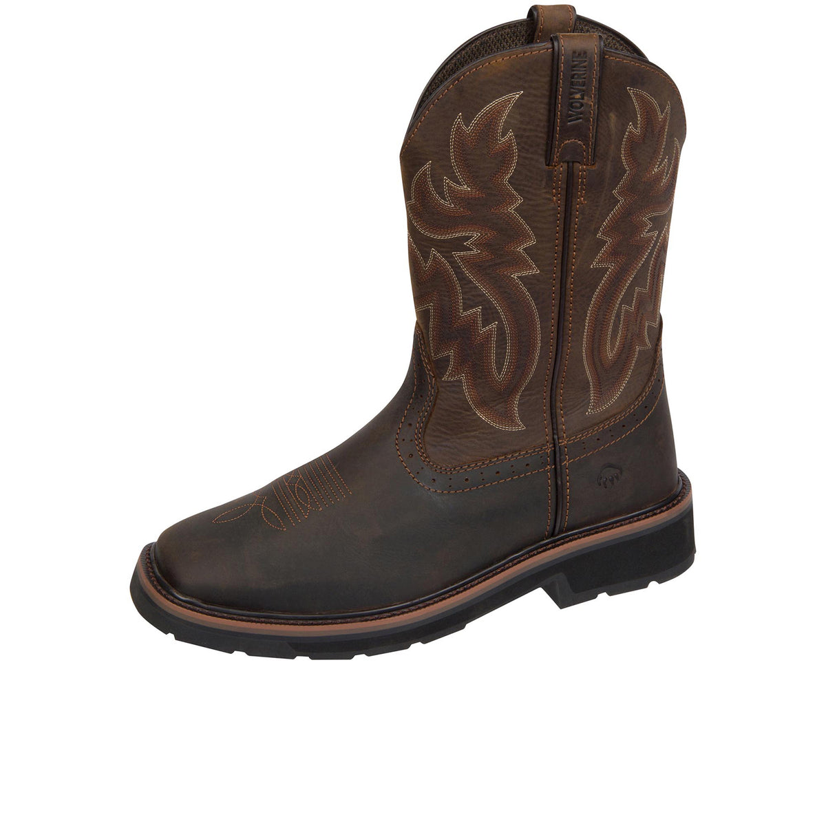 Wolverine Men's Rancher Square-Toe Wellington Work Boots Wolverine