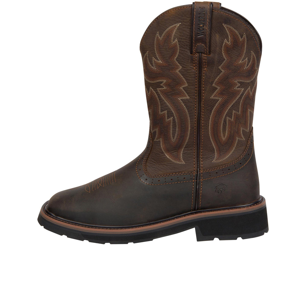 Wolverine Men's Rancher Square-Toe Wellington Work Boots Wolverine
