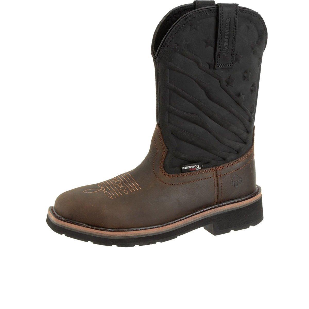 Wolverine Men's Rancher Flag LX Steel-Toe Wellington Work Boot Work Boots Wolverine