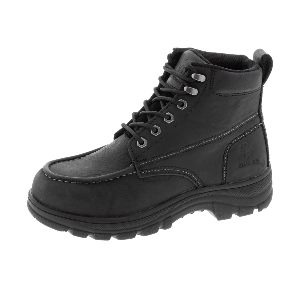 Wolverine Men's Carlsbad 6" Moc-Toe Steel-Toe Work Boot Work Boots Wolverine