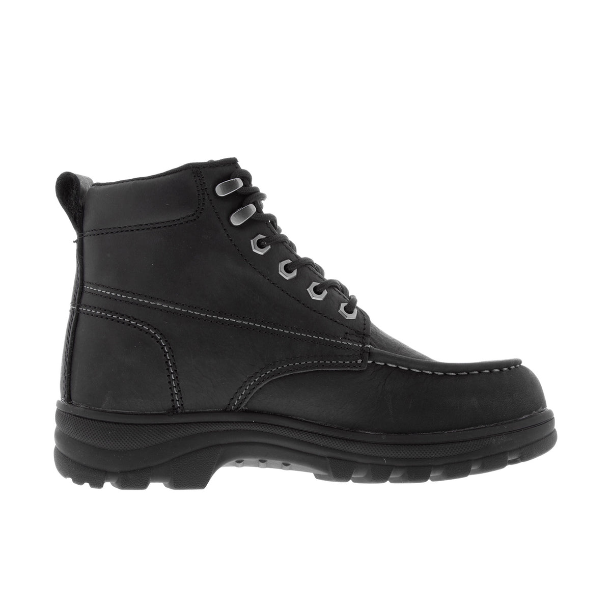 Wolverine Men's Carlsbad 6" Moc-Toe Steel-Toe Work Boot Work Boots Wolverine Black 10 M