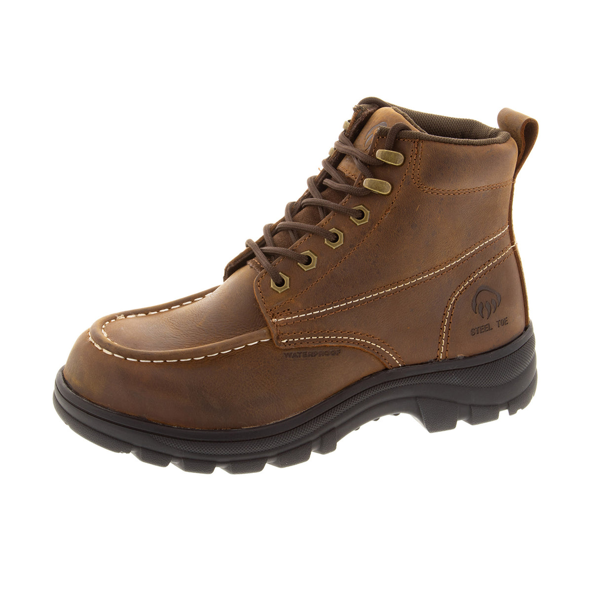 Wolverine Men's Carlsbad 6" Moc-Toe Steel-Toe Work Boot Work Boots Wolverine