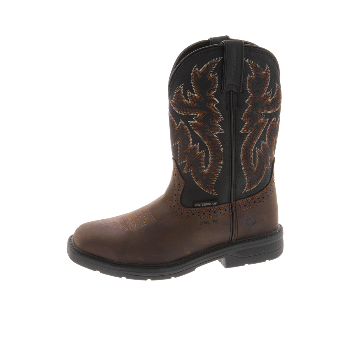 Wolverine Men's Rancher Level Steel-Toe Pull-On Work Wellington Work Boots Wolverine