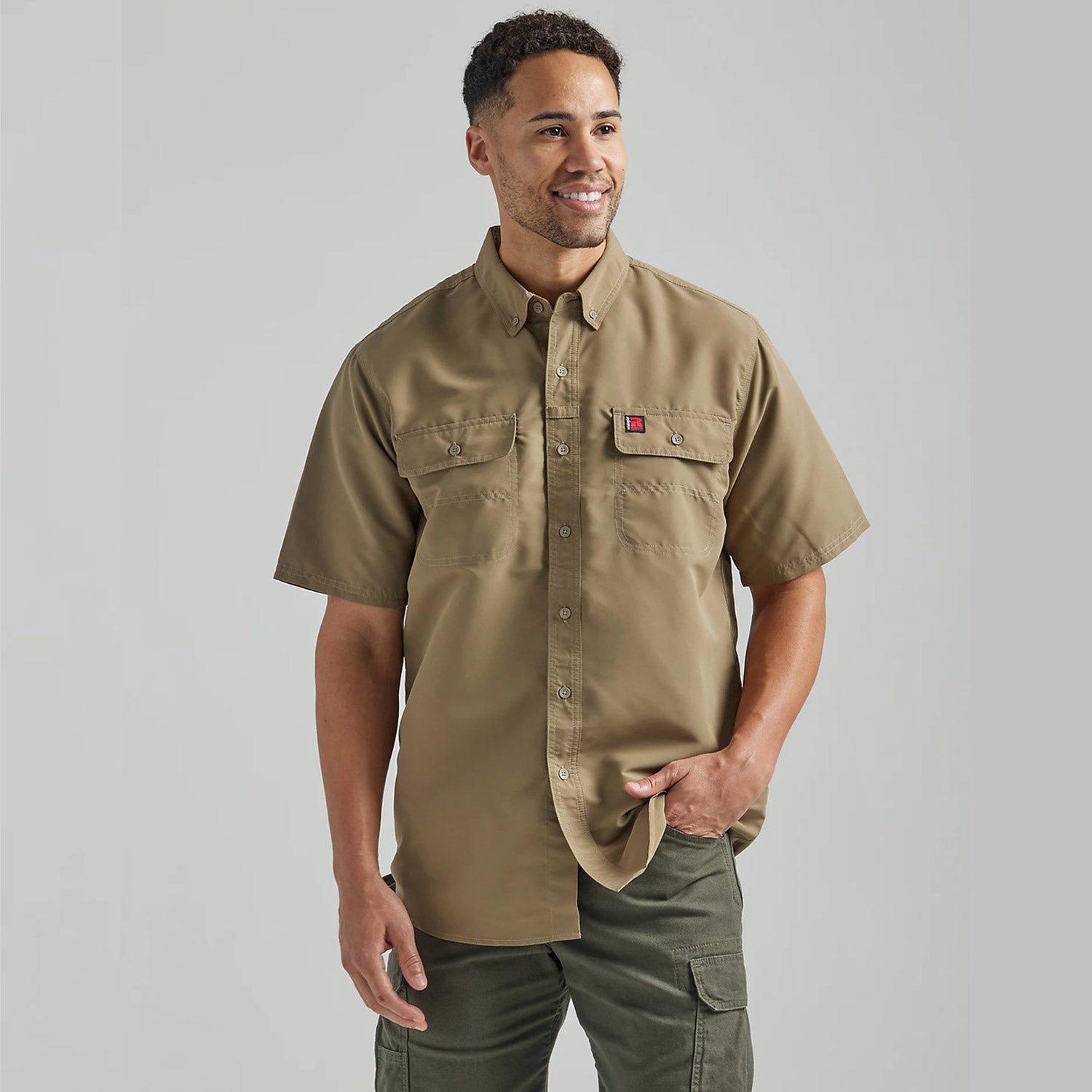 Wrangler® RIGGS® Men's Lightweight Moisture-Wicking Short Sleeve Work Shirt - Work World - Workwear, Work Boots, Safety Gear