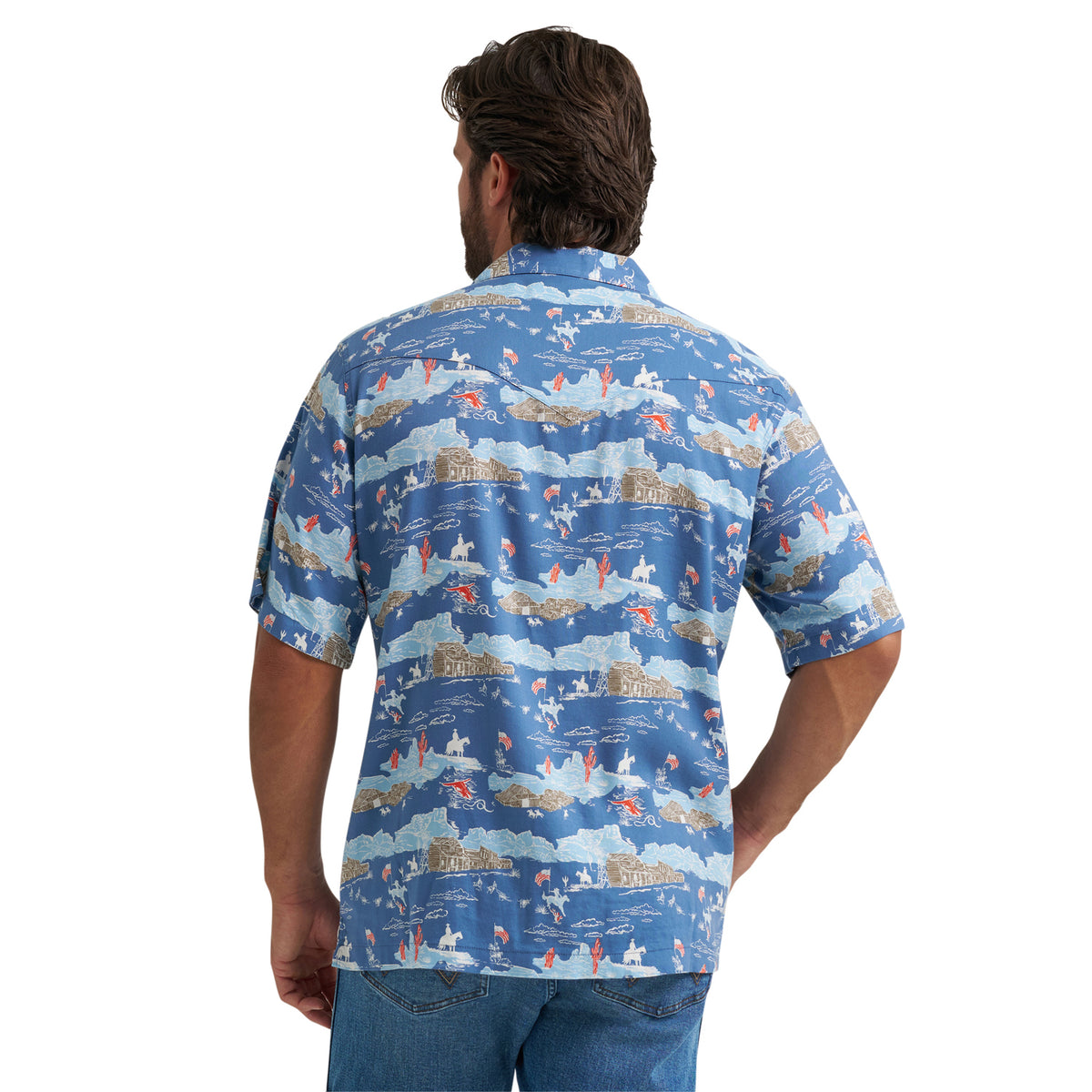 Wrangler Men's Coconut Cowboy Camp Shirt Work Shirts Wrangler