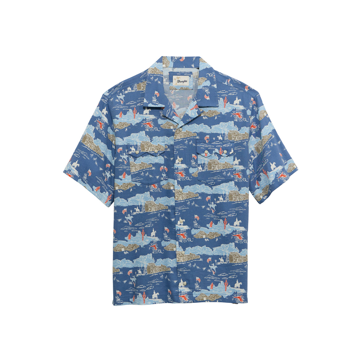 Wrangler Men's Coconut Cowboy Camp Shirt Work Shirts Wrangler