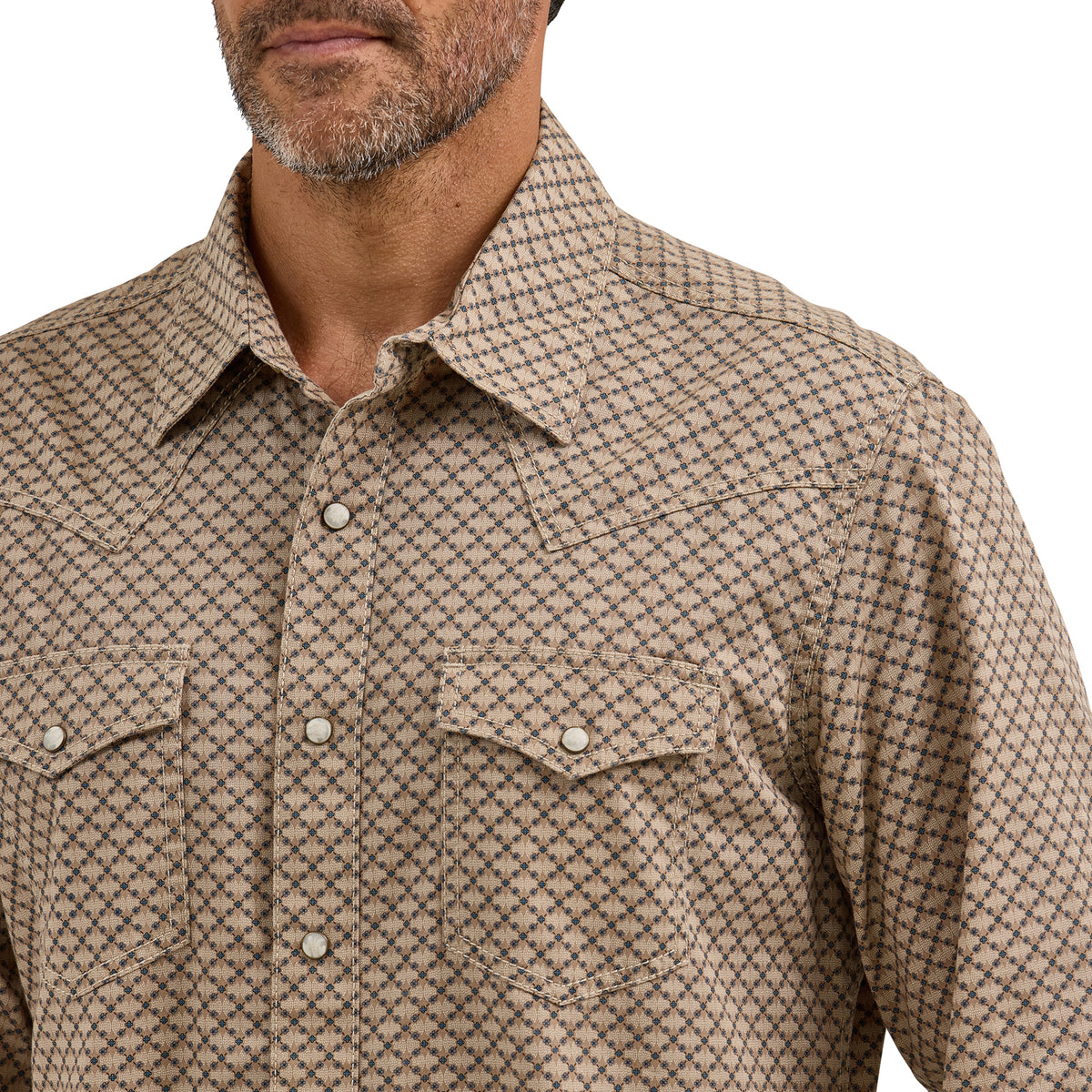 Wrangler Men's Premium Retro Long Sleeve Western Shirt
