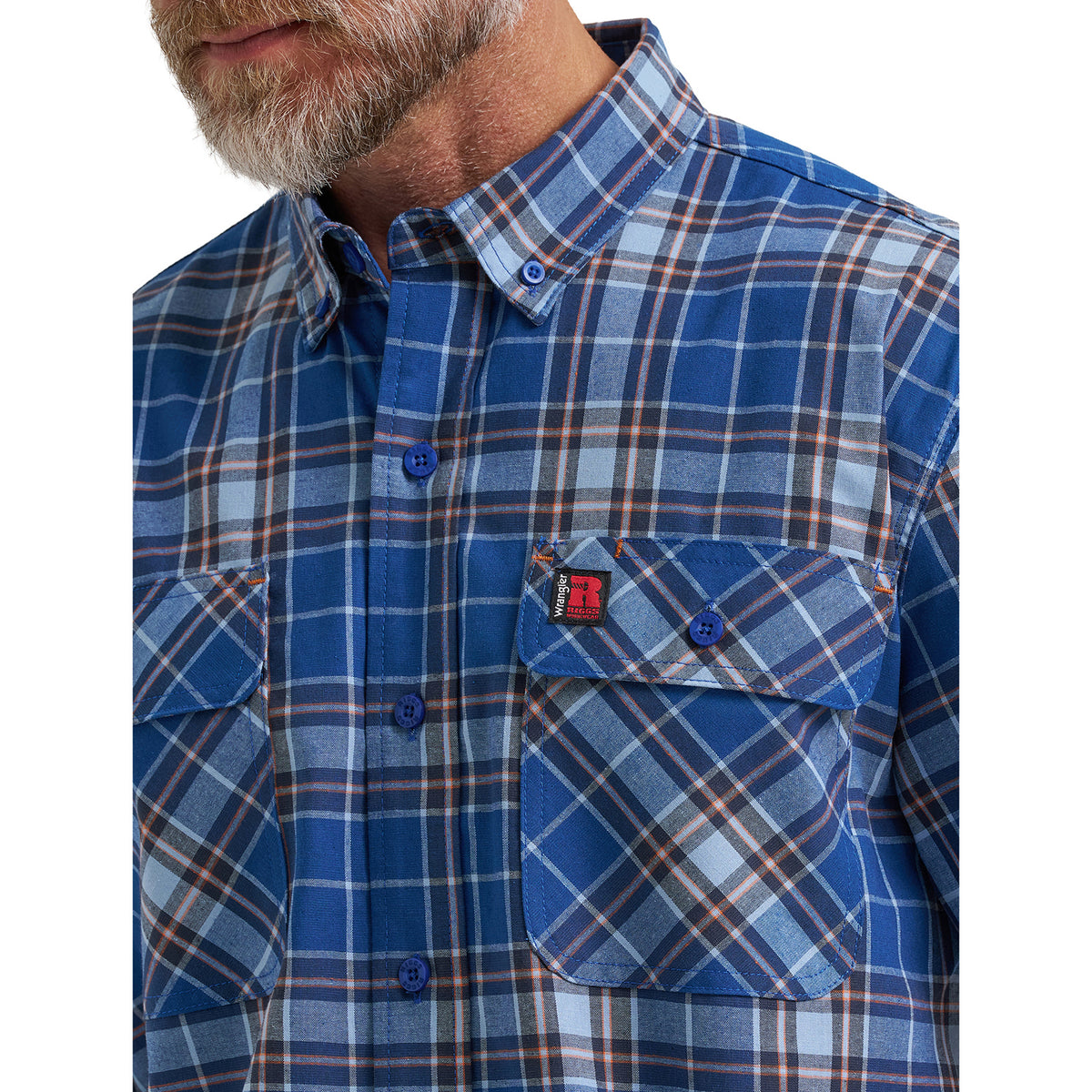 Wrangler Men's RIGGS Workwear® Foreman Plaid Work Shirt Work Shirts Wrangler RIGGS
