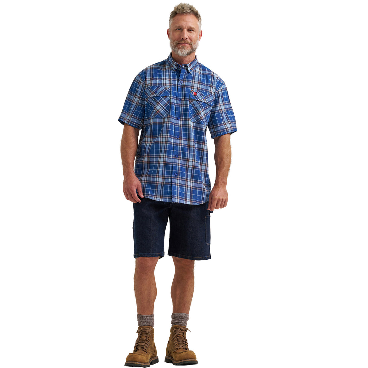 Wrangler Men's RIGGS Workwear® Foreman Plaid Work Shirt Work Shirts Wrangler RIGGS