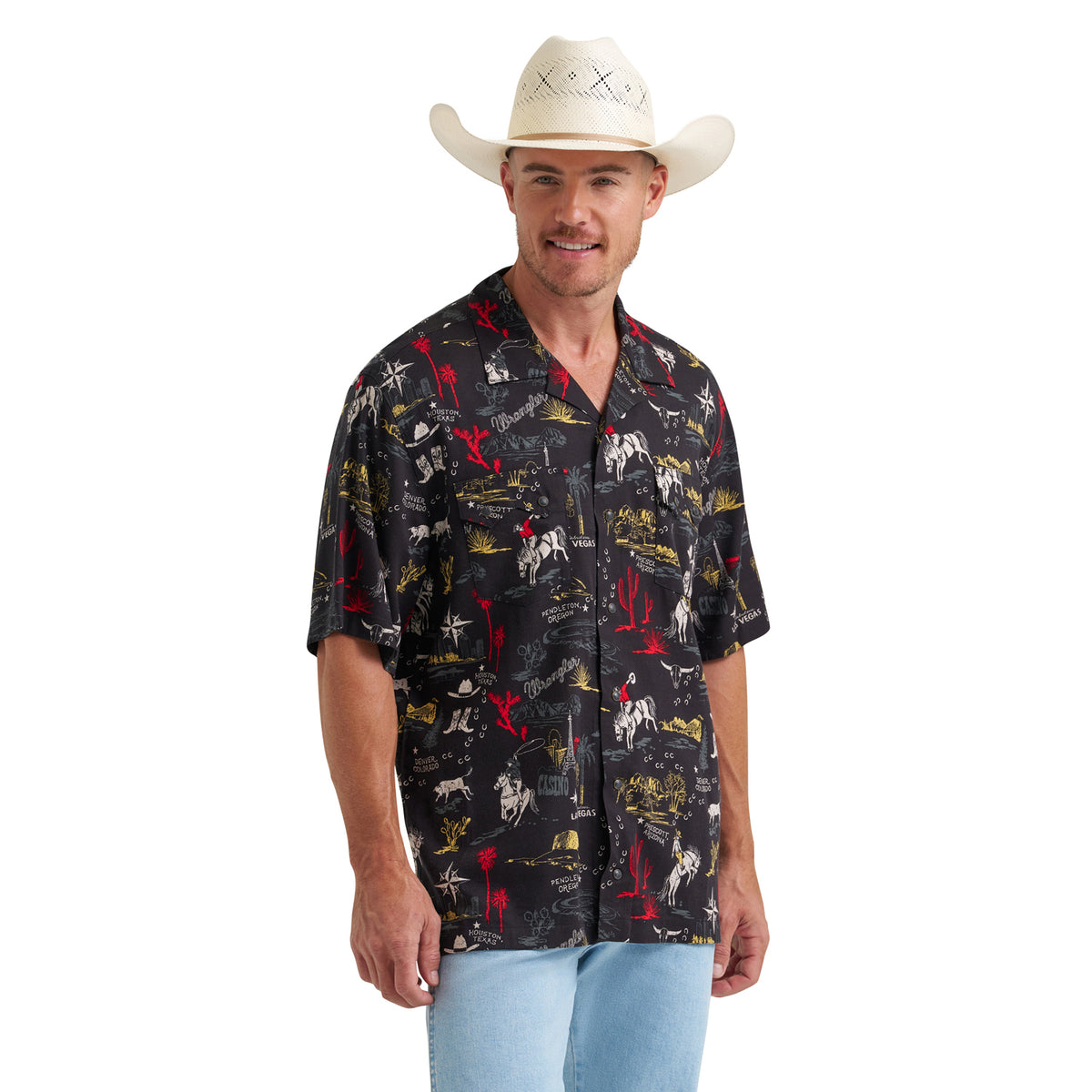 Wrangler Men's Coconut Cowboy Camp Shirt