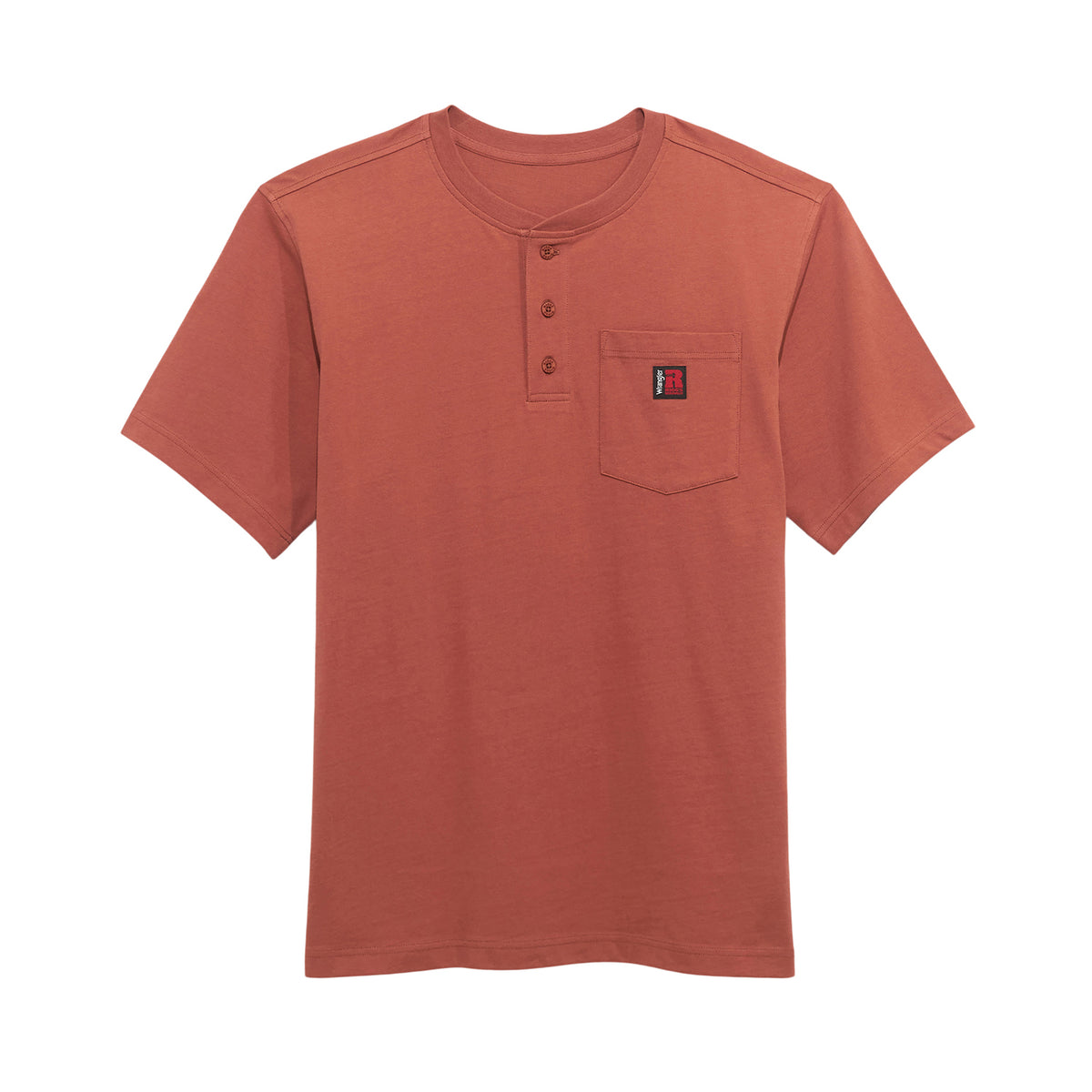 Wrangler Men's RIGGS Workwear® Short Sleeve Relaxed Henley Work Shirts Wrangler