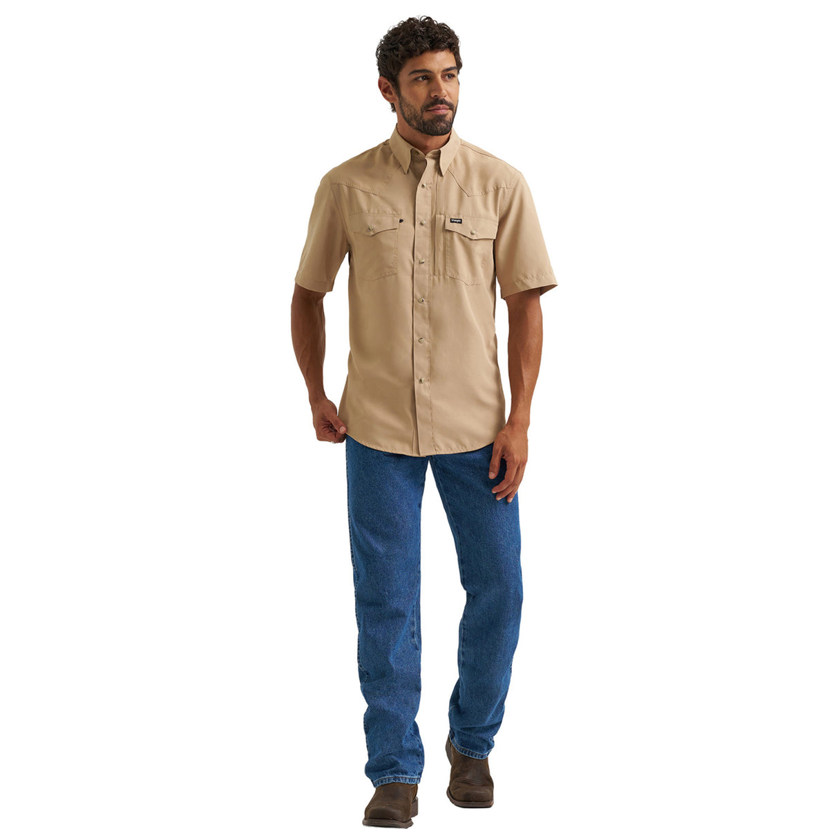 Wrangler Men's All Terrain Gear Men's Performance Shirt Work Shirts Wrangler