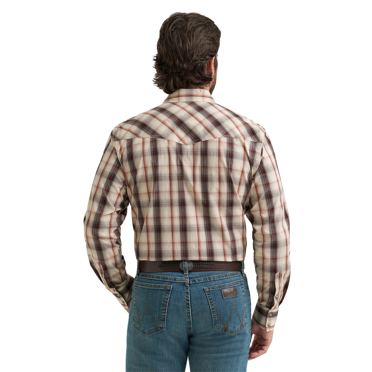 Wrangler Men's 20X Competition Advanced Comfort Long Sleeve Two Pocket Western Snap Shirt Work Shirts Wrangler