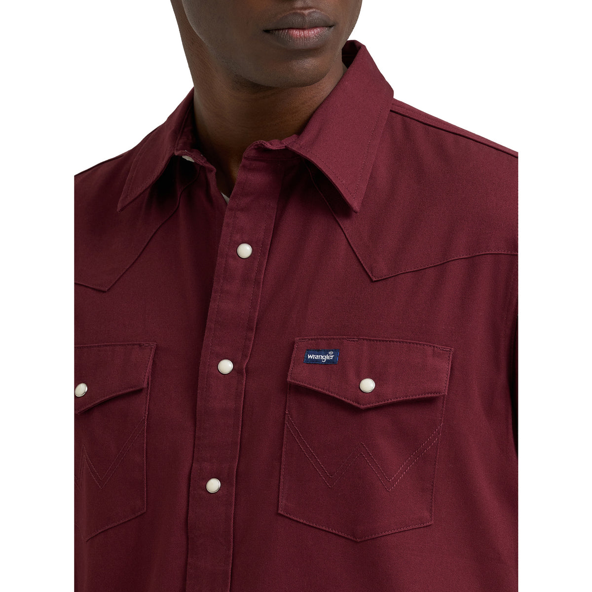 Wrangler Men's Long Sleeve Flannel Lined Solid Work Shirt
