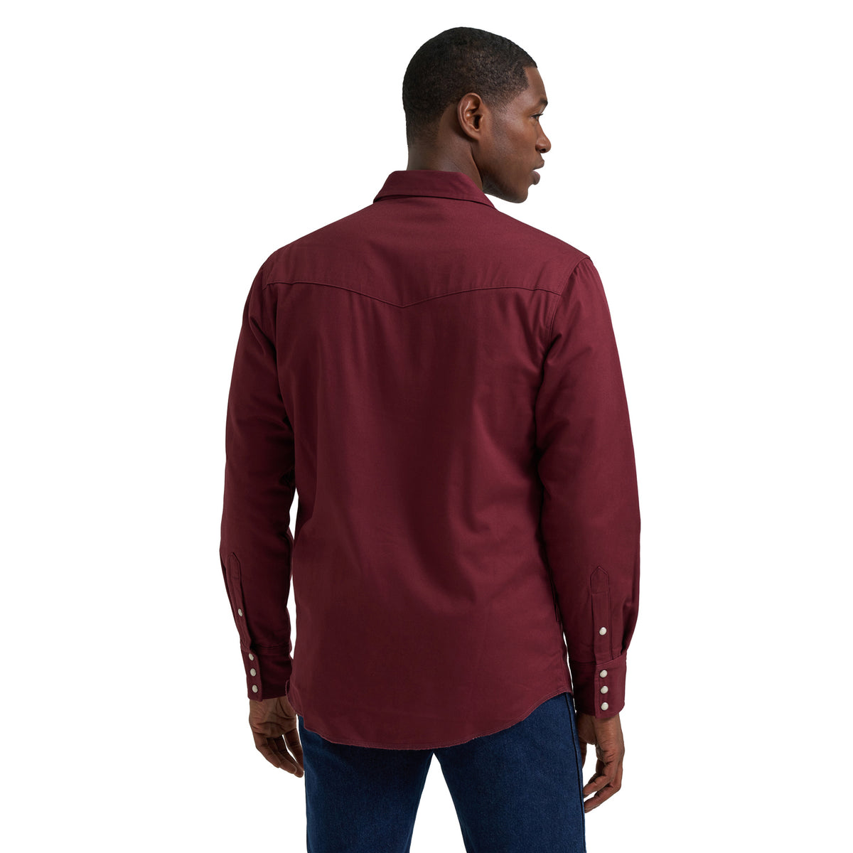 Wrangler Men's Long Sleeve Flannel Lined Solid Work Shirt