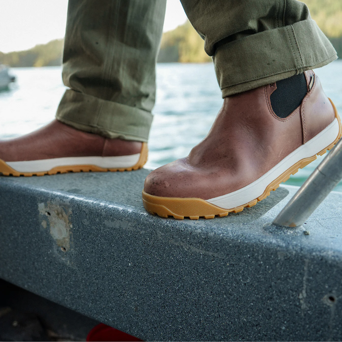 XTRATUF Men's Leather 6" Waterproof Ankle Deck Boot - Work World - Workwear, Work Boots, Safety Gear