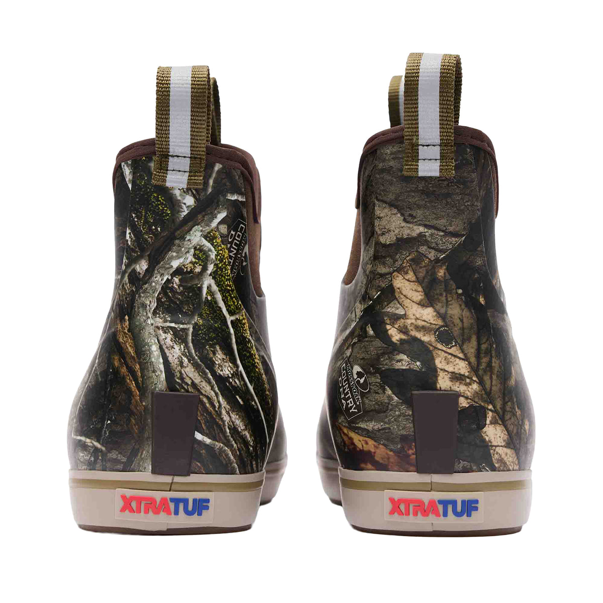 XTRATUF Men's Mossy Oak Country DNA Ankle Deck Boot Rubber Boots XTRATUF