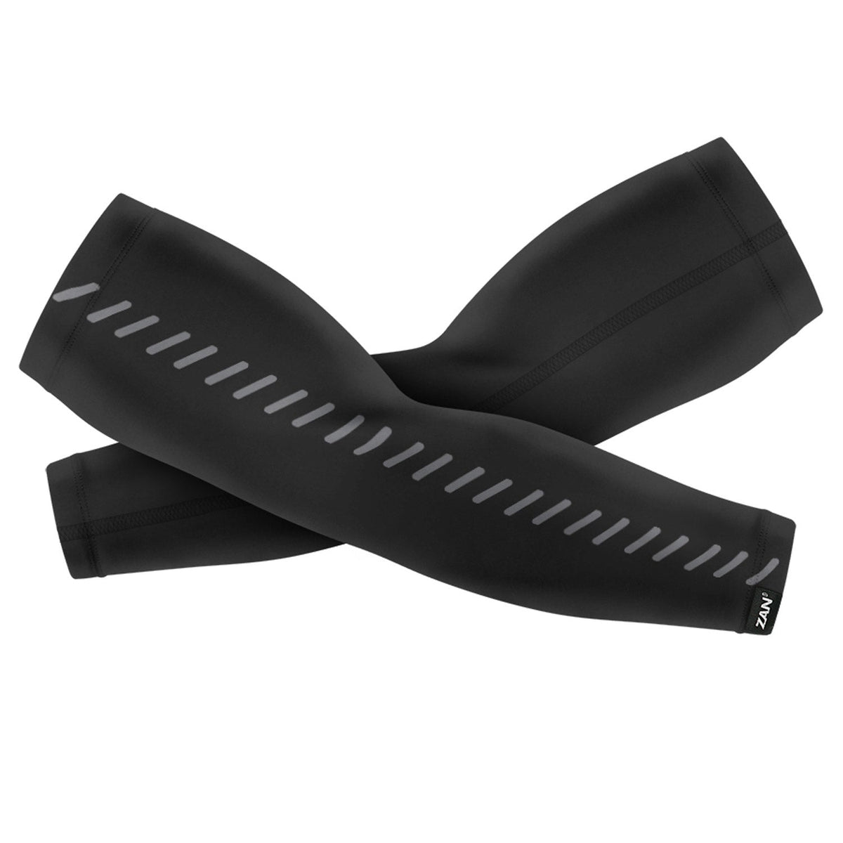 ZAN Headgear Arm Sleeve Sportflex® UPF50+_Reflective Black Arm Sleeves Zan Headgear Black L