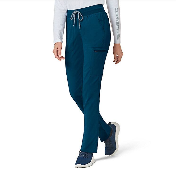 Carhartt Women&#39;s Rugged Flex® Slim Leg Scrub Pant_Caribbean Blue - Work World - Workwear, Work Boots, Safety Gear