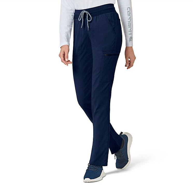 Carhartt Women&#39;s Rugged Flex® Slim Leg Scrub Pant_Navy - Work World - Workwear, Work Boots, Safety Gear