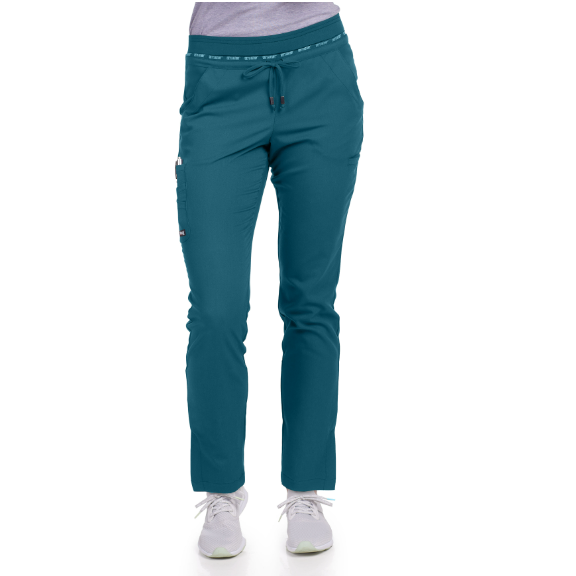 Grey's Anatomy Women's Serena 7-Pocket Tapered-Leg Scrub Pant Scrubs Grey`s Anatomy Bahama L Reg