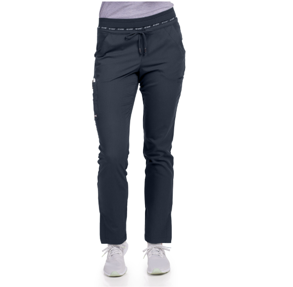 Grey's Anatomy Women's Serena 7-Pocket Tapered-Leg Scrub Pant Scrubs Grey`s Anatomy Steel L Reg