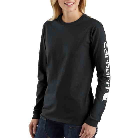 Carhartt Women's Logo Long Sleeve Logo T-Shirt - Work World - Workwear, Work Boots, Safety Gear