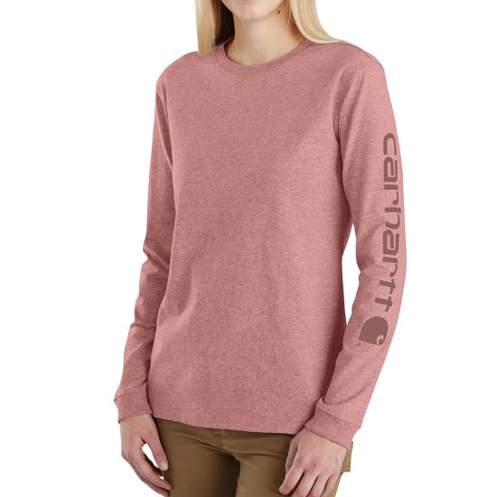 Carhartt Women's Dearborn Loose Logo Long Sleeve T-Shirt Long Sleeve T-Shirts Carhartt