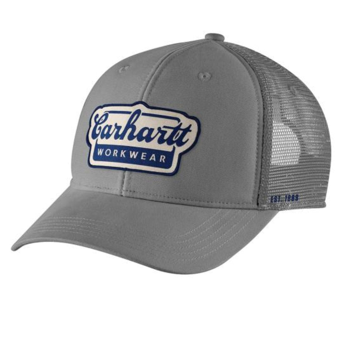 Carhartt Script Patch Rugged Flex Twill Snap Mesh Cap Hats & Caps Carhartt Steel OS