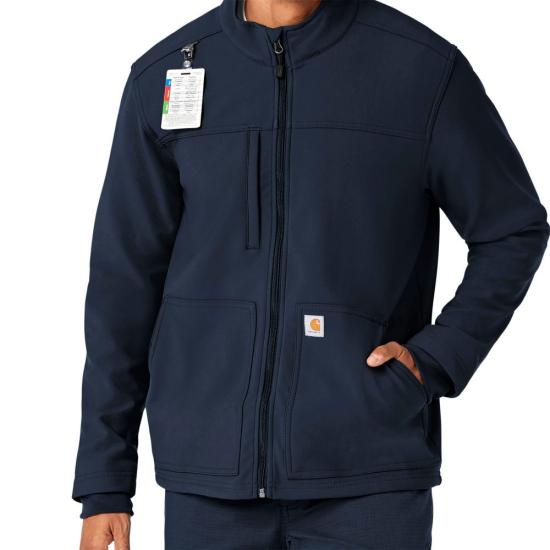Carhartt Men's Rugged Flex® Modern Fit Bonded Fleece Jacket Scrubs Carhartt