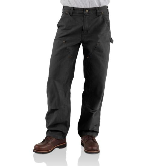 Carhartt Men's Washed Duck Double-Front Work Dungaree Pants Carhartt Black 28 30 Inseam