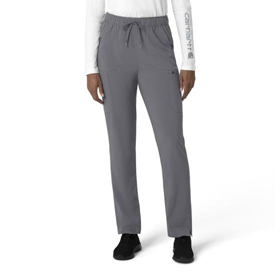 Carhartt Women's Force® Modern Fit Straight Leg Scrub Pant Scrubs Carhartt Pewter 2XL Petite