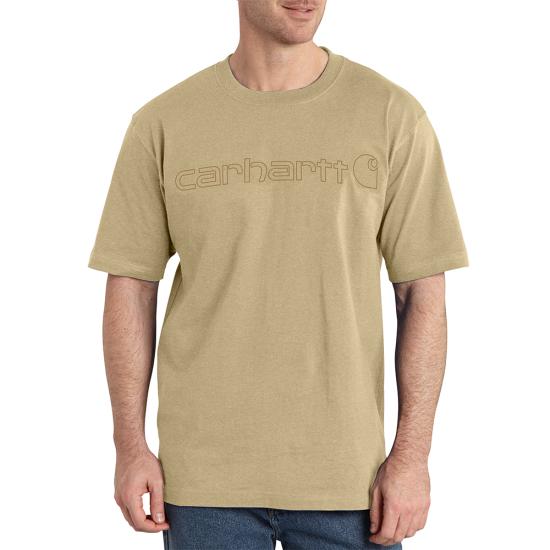 Carhartt Men's Signature Logo Short Sleeve T-Shirt - Work World - Workwear, Work Boots, Safety Gear