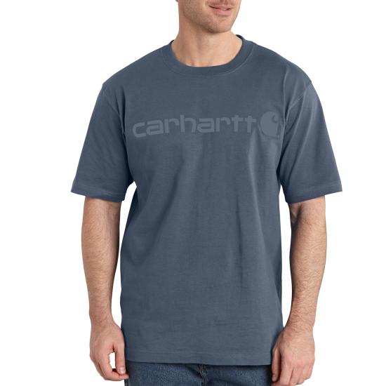 Carhartt Men's Signature Logo Short Sleeve T-Shirt - Work World - Workwear, Work Boots, Safety Gear