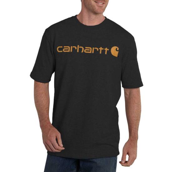 Carhartt Men's Signature Logo Short Sleeve T-Shirt - Work World - Workwear, Work Boots, Safety Gear