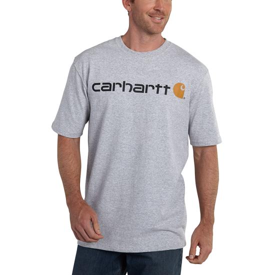 Carhartt Men's Signature Logo Short Sleeve T-Shirt - Work World - Workwear, Work Boots, Safety Gear