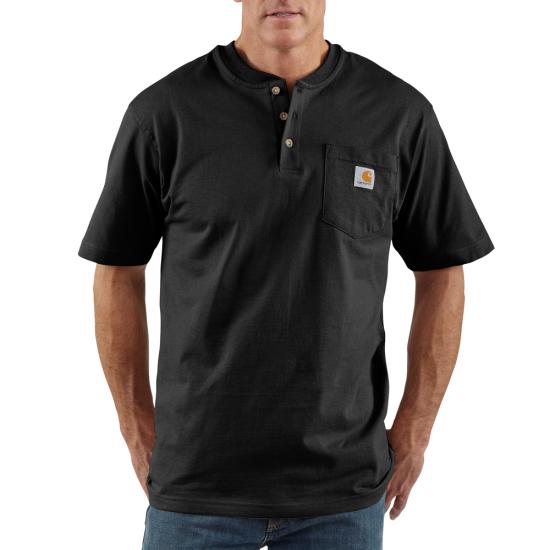 Carhartt Men's Pocket Henley Short Sleeve T-Shirt - Work World - Workwear, Work Boots, Safety Gear
