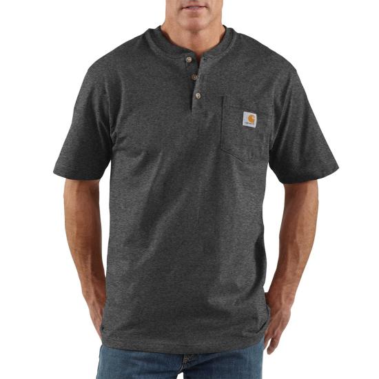 Carhartt Men's Pocket Henley Short Sleeve T-Shirt - Work World - Workwear, Work Boots, Safety Gear