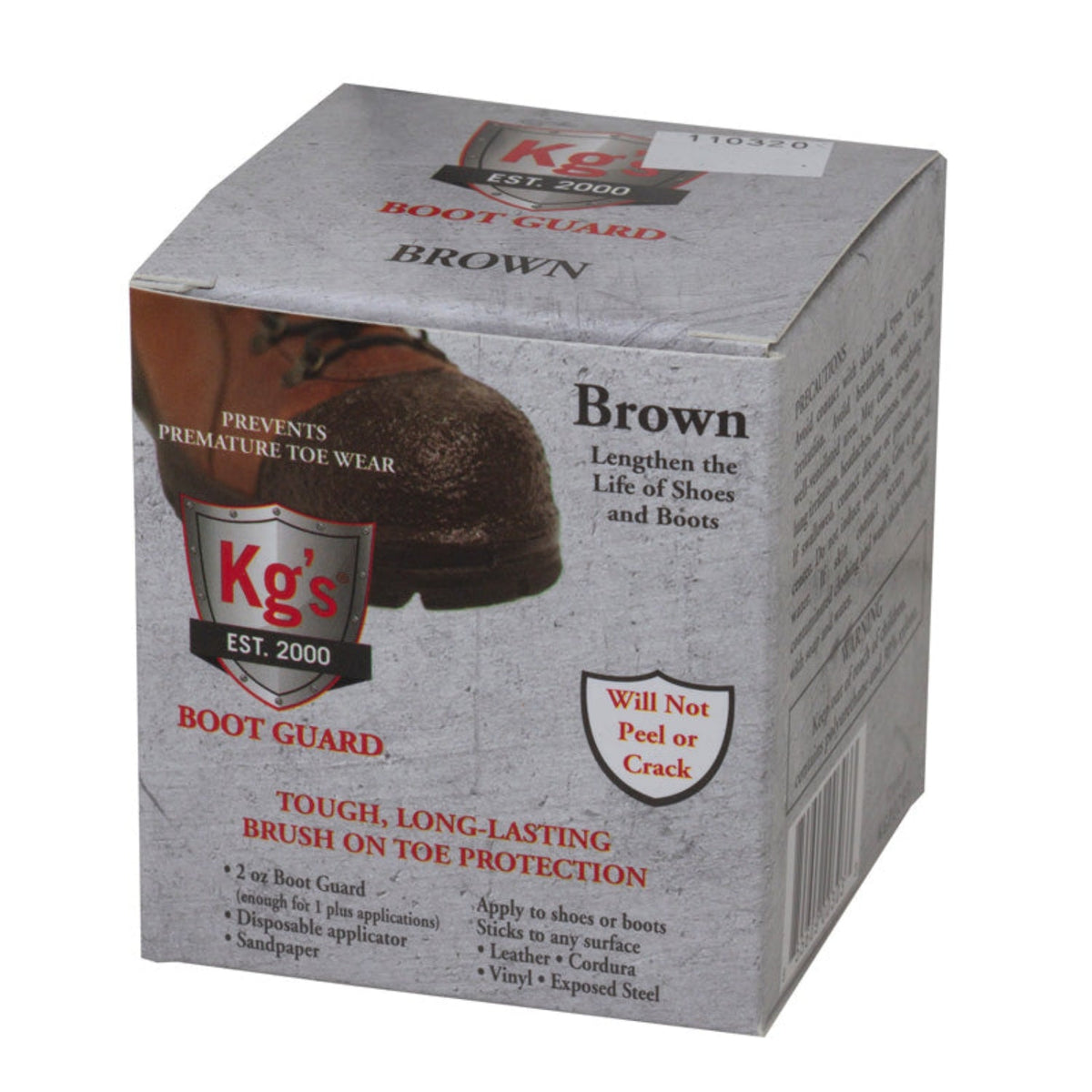 KG`s Boot Guard Boot Guard Brush On Protection 2oz Footwear Care KG`s Boot Guard Brown OS