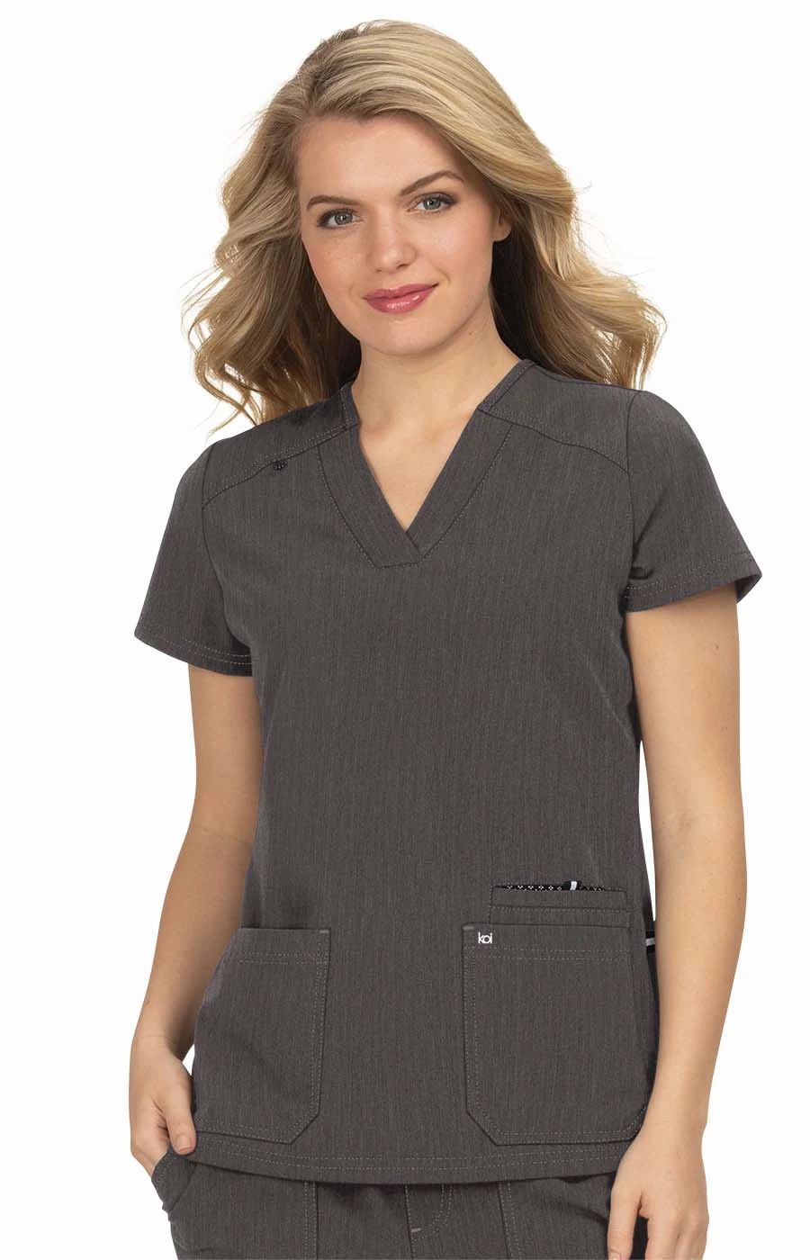 koi Women's Hustle and Heart Scrub Top - Work World - Workwear, Work Boots, Safety Gear
