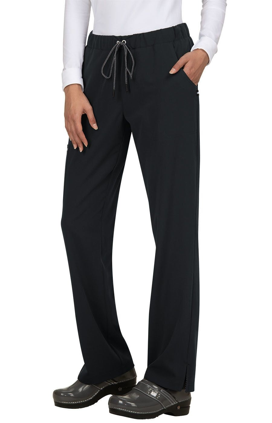 koi Women's Everyday Hero 5 Pocket Scrub Pant_Black - Work World - Workwear, Work Boots, Safety Gear