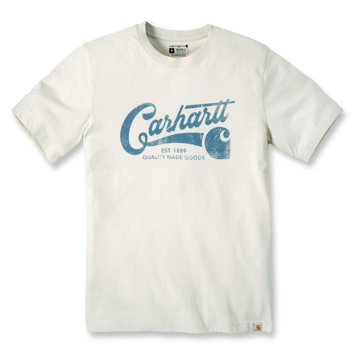 Carhartt Men's Relaxed Fit Lightweight Graphic Short Sleeve T-Shirt T-Shirts Carhartt Oat Milk 2XL Reg